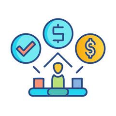 Financial decisions and positive outcomes with money management guidance