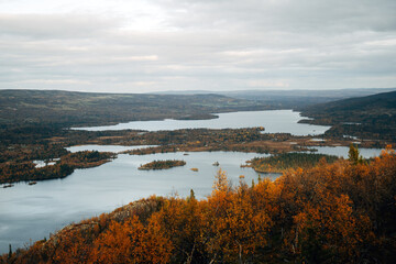Lake in the Norwegian landscape