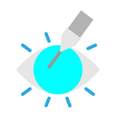 Vision Correction Vector Flat Icon Design