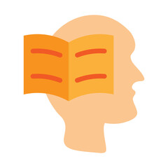 Intuition Vector Flat Icon Design