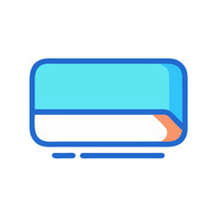 A minimalist rounded rectangle icon design on black background