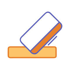 Modern payment card vector icon on black background design