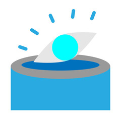 Vision Portal Vector Flat Icon Design