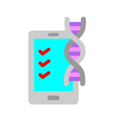 Gene Expression Vector Flat Icon Design