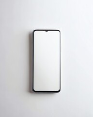 white card on a white background