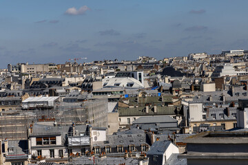 Paris, historic houses on the streets of the city. Cityscape