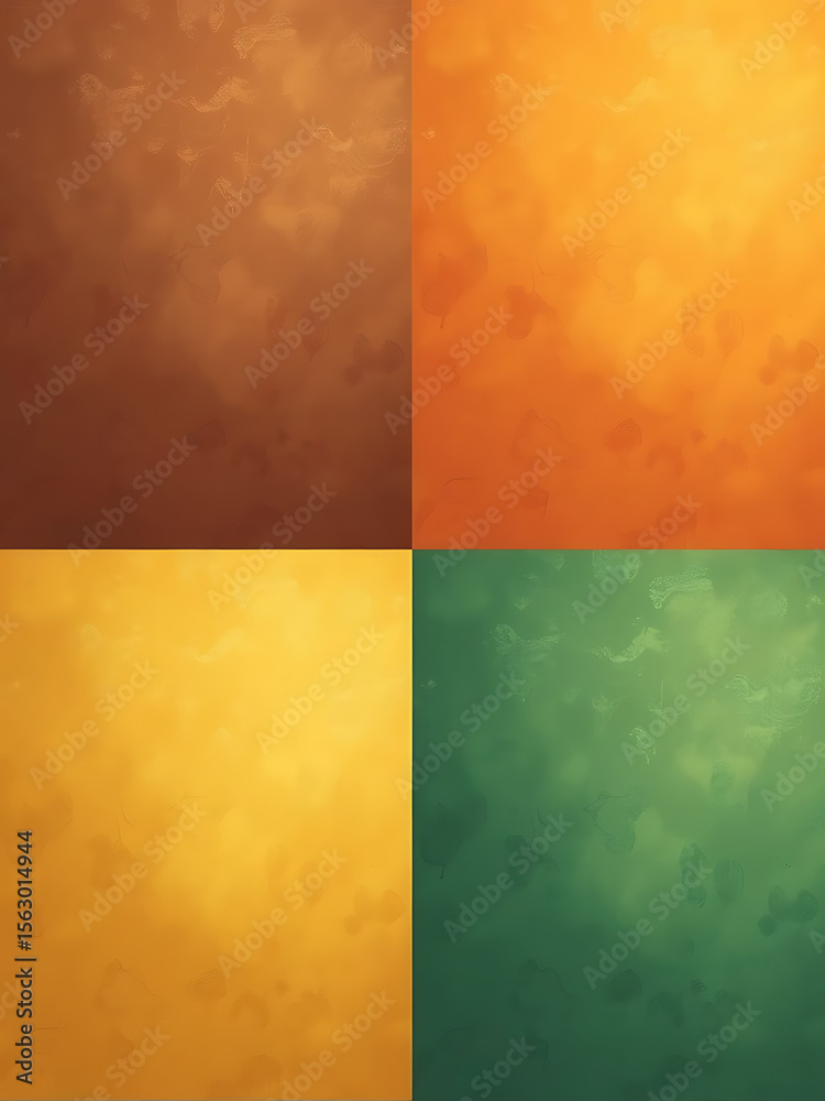 Poster abstract backgrounds brown orange green mustard colors available empty templates matte finish gradient