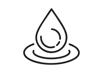Fototapeta premium Water drop vector, Water drop icon