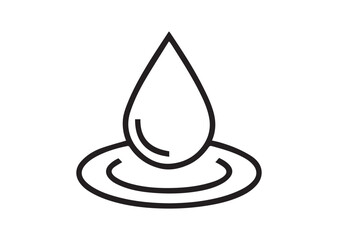 Fototapeta premium Water drop vector, Water drop icon