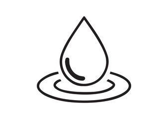 Fototapeta premium Water drop vector, Water drop icon