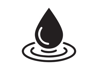 Fototapeta premium Water drop vector, Water drop icon