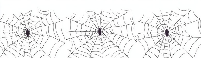 Fototapeta premium Spider webs, intricate patterns, nature's design