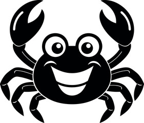 Cartoon Crab Silhouette