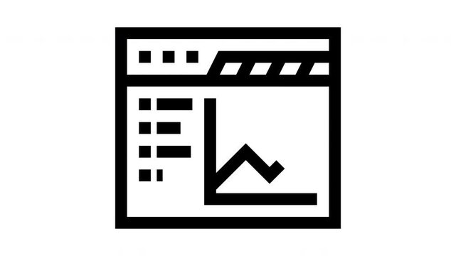 Analytics minimalist line animation