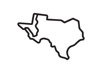 Map of united states line art vector, Map of united states icon