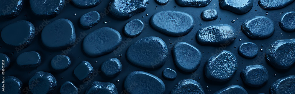 Leinwandbilder dark blue stone background textured rock pattern provides ample space design layout web