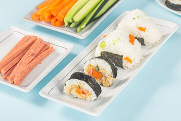 Japanese sushi, Japanese Rice and vegetable roll