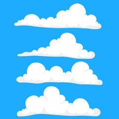 cloud collection theme design, vector file