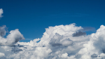 Vue rapprochée de cumulonimbus