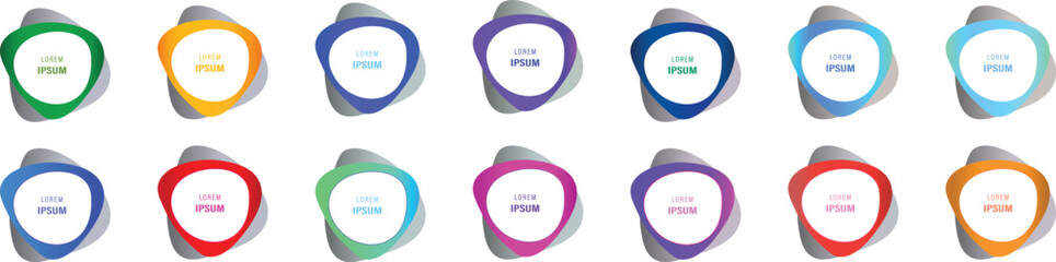 Collection of gradient app button and elegant banners set with text space icon with light effect and app button Illustrator Artwork.