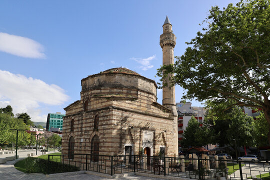 The Muradie Mosque in the city center of the city of Vlora, Albania 