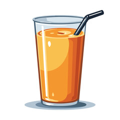 Vibrant post-workout recovery drink in glossy glass, energy booster