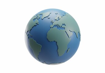Fototapeta premium Stylized Earth Globe