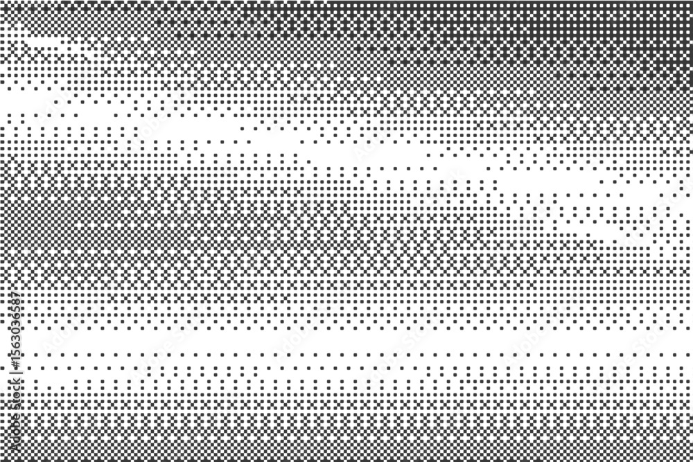 Poster pixel pattern background with bitmap gradient texture. retro dotted abstract graphic with halftone g