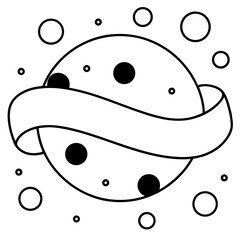 Colorful abstract blobs, circles, and lines arranged in a banner layout. Ideal for creative templates.