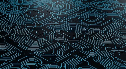 Abstract Circuit Board Texture High-Resolution Digital Background Image