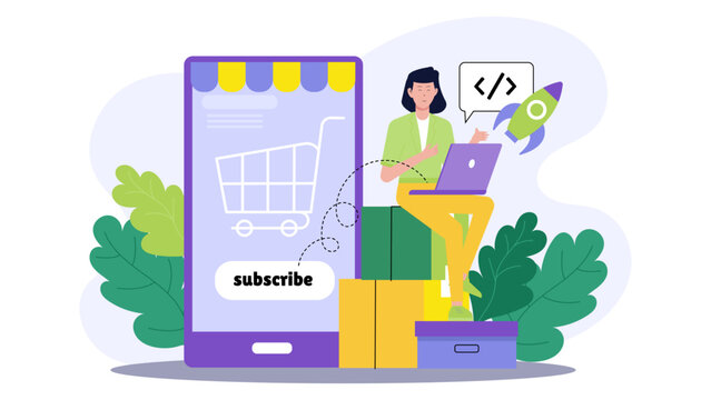 E- commerce business launching subscription box service