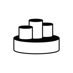 Podium Icon vector stock illustration