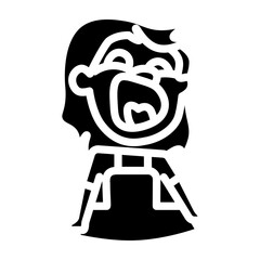 Tantrum Vector Glyph Icon Design