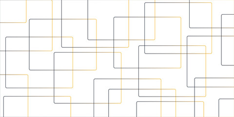 Minimalist abstract background with a white base, with a geometric pattern composed of thin, Vector abstract futuristic architecture concept with digital geometric connection gold.