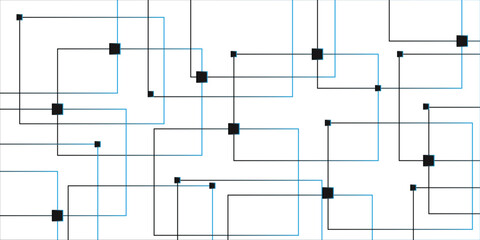 Minimalist abstract background with a white base, with a geometric pattern composed of thin, Vector abstract futuristic architecture concept with digital geometric connection gray.