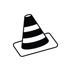 Training Cone Icon vector stock illustration