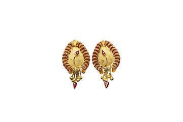 Indian traditional Gold tops earrings studs