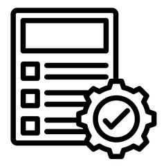 Project Completion   Icon Vector Illustration