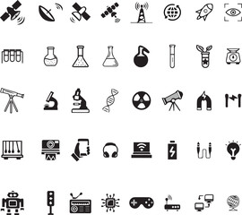 science & Technology Vector Icon Set | Innovation & Digital Symbols