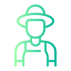 farmer gradient icon