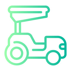 tractor gradient icon
