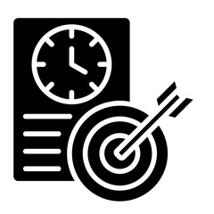 Goal Tracker   Icon Vector Illustration