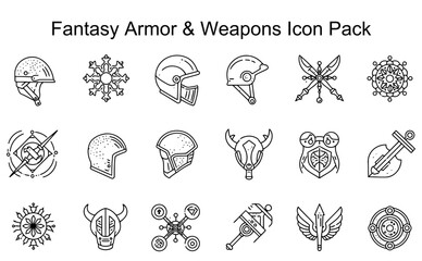 Fantasy Armor & Weapons Icon Pack