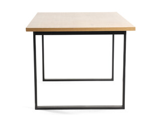 Stylish table isolated on white background