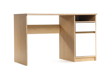 Stylish table isolated on white background