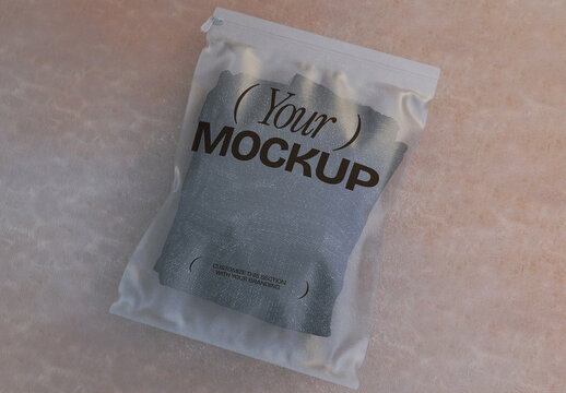 Clear Zip Lock Mockup