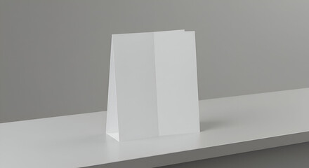 Fototapeta premium Blank A-Frame Tabletop Display Mockup