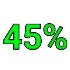 45% percent discount	