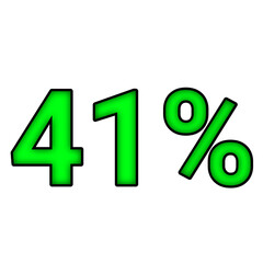 41% percent discount	