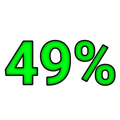 49% percent discount	